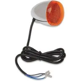 Chris Products 8500A-LED Chrome Amber Bullet Style LED Turn Signal Assembly 12V Limited Edition
