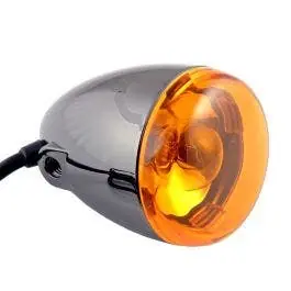Chris Products 8500A-BN Black Nickel Amber Bullet Style Turn Signal Assembly Price Drop