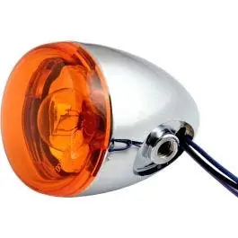 Chris Products 8887A Chrome Amber Bullet Style Turn Signal Assembly New Release