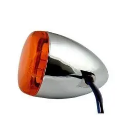 Mega Sale Chris Products 8501A Chrome Amber Bullet Style Turn Signal Assembly