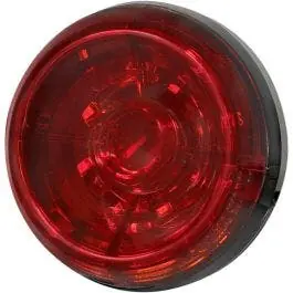 Free Returns Koso HB035020 Solar Red 3-3/8 Round Motorcycle LED Brake Taillight Running Light