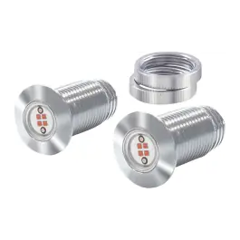 Markdown Bagger Nation Bag Lightning Bolts Chrome Taillight Kit 4 Harley 18-23 Softails