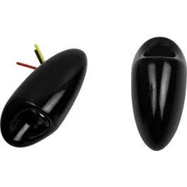Bargain Kodlin Black Mini Fender Strut Rear Indicators Neowise 3-1 LED Universal 12V