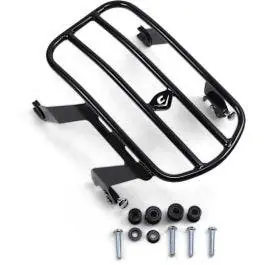 Cobra Black Detachable Solo Luggage Rack Harley Softail M8 Deluxe 18-Up Latest