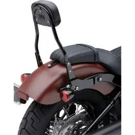 Limited Offer Cobra USA 602-2006B Round Black 14" Detachable Backrest Kit 18-22 Harley Softail