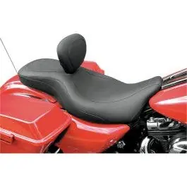 Price Cut Mustang 79603 Wide Tripper Seat w/ Driver Backrest for Harley Touring 08-Up