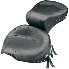 Save Now Mustang 75503 Studded Wide Style 2-up Seat for Harley Softail FLST FXST 89-99