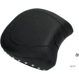 Place Order Mustang 79533 Wide Chrome Studded Rear Seat Only for Harley 06-10 FXST 07 FLSTF