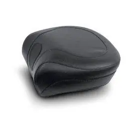 Super Sale Mustang 79131 Seat Wide Black Vintage Rear Seat Only for Harley 00-05 FXST 00-07