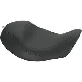 Low Price Mustang 76707 Black Smooth Wide Forward Tripper Solo Seat for Harley Dyna 06-17