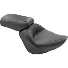 Sale Mustang 76244 Black Vintage Solo Seat Only Harley 06-10 FXST 07-17 FLSTF