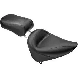 Mustang 75751 Seat Black Vintage Rear Seat Pillion Only Harley Softail FXST FLST 84-99 Sale