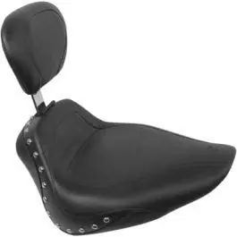 High Quality Mustang 79489 Sport Studded Solo Driver Backrest Harley 08-17 FLSTC/FLSTN 00-07 FLSTS