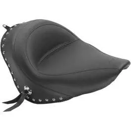 Mustang 76240 Chrome Studded Solo Seat Only Harley 06-10 FXST 07-17 FLSTF Don’t Miss Out
