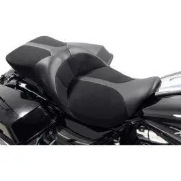 Danny Gray TourIST 2-Up Air Touring Black Leather Seat for Harley FLH/T 08-23 Sale