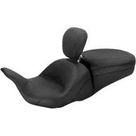 Mustang 79703 Lowdown Plain Seat With Driver Backrest for Harley Touring 08-23 Buy Today