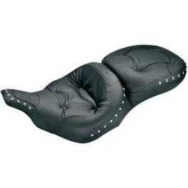 Hot Deal Mustang 75570 Regal Chrome Studs One Piece Ultra Touring Seat 97-07 FLHT FLTR