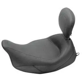 Mustang 79446 Black Super Vintage Solo Seat Removeable Backrest 08-23 Harley FLH Free Returns