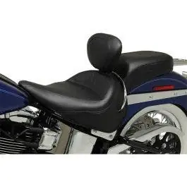 Mustang 79914 Vintage Wide Solo w/ Removable Backrest Seat Harley 05-17 Softail FLSTN Buy Direct