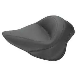 Popular Mustang 76752 Seat Wide Black Vintage Solo Seat Harley Softail 12-16 FXS 11-13 FLS