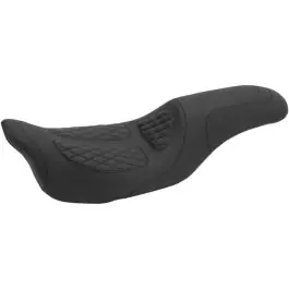 Mustang 76981 Dave Perewitz Signature Series Fastback 2 Up Seat Harley FLH 08-23 Modern