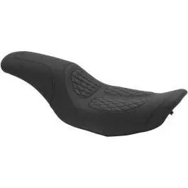 Mustang 76980 Dave Perewitz Signature Series Fastback 2 Up Seat Harley FLHR FLHX 97-07 Seasonal Sale