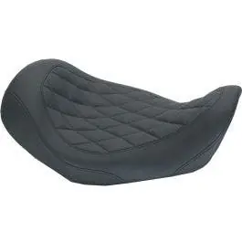 Mustang 76704 Black Smooth Wide Tripper Driver Solo Seat 06-17 Harley Dyna Save Now