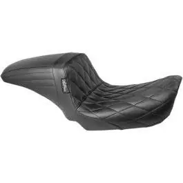 Top Pick Le Pera LK-591DM Black Diamond Stitch KickFlip Solo Seat Harley Dyan FXD 06-17