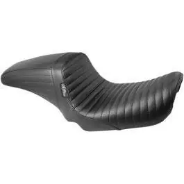 Exclusive Le Pera LK-591PT Pleated Stitch Black KickFlip Solo Seat Harley Dyna 06-17