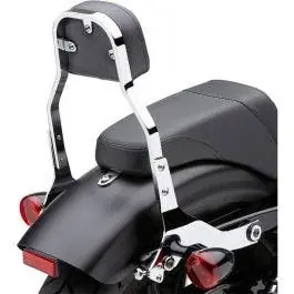 Cobra 602-2021 Chrome Mini 11" Square Detachable Backrest Kit Harley 00-05 FL/FX Buy Online
