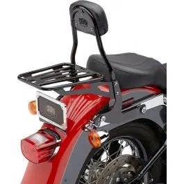 New Arrival Cobra 602-2001B Black Complete Detachable Backrest Kit Harley 00-17 FL/ST 150mm