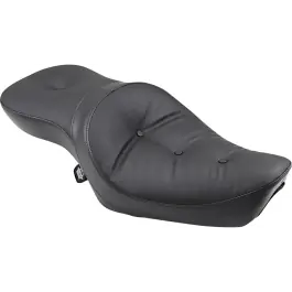 Money Back Guarantee Drag Low-Profile Touring Pillow-Style Black Seat 4 Harley 82-03 XL Models