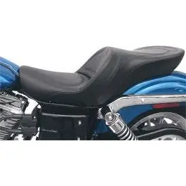 Trusted Brand Saddlemen Explorer 2 Up Seat Black Stitched Vinyl Harley Dyna Glide FXD 04-05