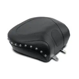 Limited Edition Mustang 79130 Seat Wide Chrome Studded Rear Seat Only for Harley 00-05 FXST 00-07