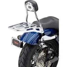 Cobra 602-2004 Chrome Complete Detachable Backrest Kit Harley 06-17 Dyna FLD Cheap