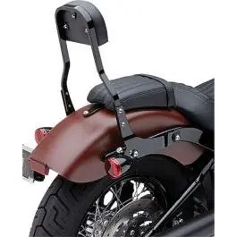 Cobra 602-2042B Black Short 14" Square Detachable Backrest Kit Harley 07-17 FL/FX Special Offer