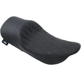 Drag Specialties Black Diamond Stitched Low Pro Solo Seat 97-07 Harley FLH Best Seller
