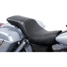 Limited Offer Danny Gray Lowist 2-Up Seat Vinyl Smooth Stitch Harley Dyna 06-17