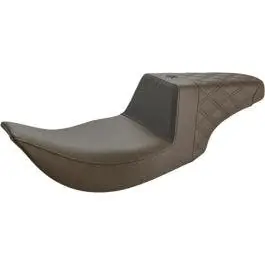 Exclusive Saddlemen Brown Unknown Gripper Step Up 2-Up Gel Seat Harley Road King 97-07