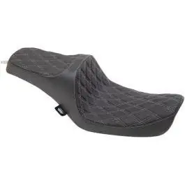 Buy Today Drag Specialties Predator III Silver Diamond 2-Up Seat for 96-03 Harley Dyna FXD