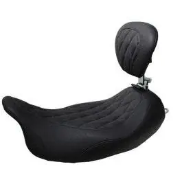 Mustang 79725 Wide Tripper Touring Seat w/ Diamond & Backrest 08-23 Harley FLH/T No Minimum Order