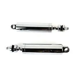 Worldwide Shipping V-Twin 54-0175 Chrome Billet 11" Rear Shock Set 00-17 Harley Softail FLST FXST