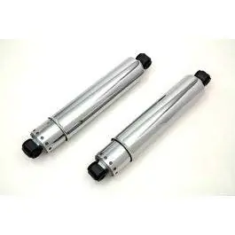 Trending V-Twin 54-0101 Chrome 14-1/2" Covered Rear Shock Set Harley XL & K Model '52-'74