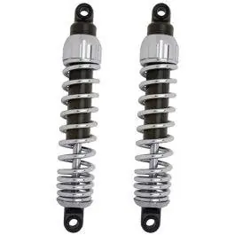 Progressive Chrome 444 Series 12" Heavy Duty Rear Shocks Harley Dyna 91-17 Special Offer