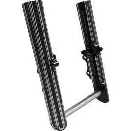 Arlen Ness 10 Gauge Hot Legs Black Single Side Disc Lower Sliders Harley 08-13 Flash Sale