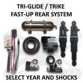 Free Returns Dirty Air Fast-Up Trike Air Ride Suspension System 09-Up Harley Tri-Glide