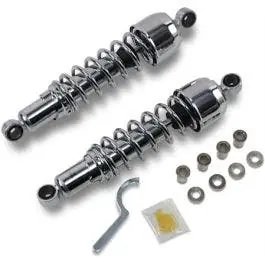 Professional Grade Drag Premium Chrome 13" Rear Spring Shock Absorbers Harley XL FXR 86-03