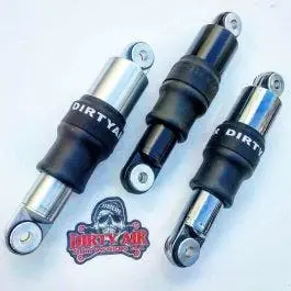 Limited Edition Dirty Air Aluminum SS Series Short Rear Shocks for Harley Touring
