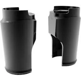 Secure Checkout Arlen Ness Smooth Black Fat Tire Fork Boots Sliders Cow Bells for Harley 14-up
