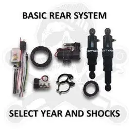 Direct From Factory Dirty Air Rear Basic Bagger Air Ride Rear Suspension Shock Kit Harley FLH 96-08